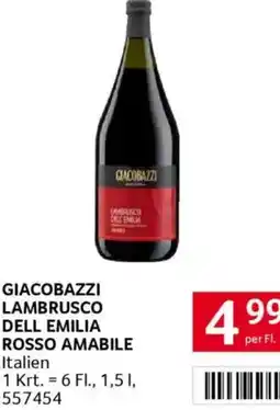 Transgourmet Giacobazzi lambrusco dell emilia rosso amabile Angebot