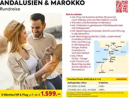 Billa Reisen Andalusien & marokko Rundreise Angebot