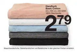 Zeeman Handtuch Basic Cotton Angebot