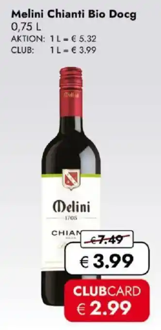 Travel FREE Melini Chianti Bio Docg Angebot