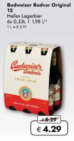 Travel FREE Budweiser Budvar Original 12 Angebot