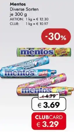 Travel FREE Mentos Angebot