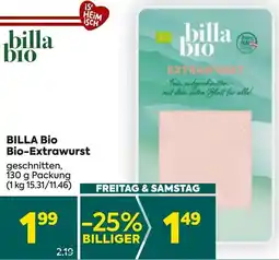 Billa BILLA Bio Bio-Extrawurst Angebot