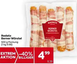 Billa Radatz Berner Würstel Angebot
