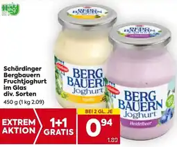 Billa Schärdinger Bergbauern Fruchtjoghurt Angebot
