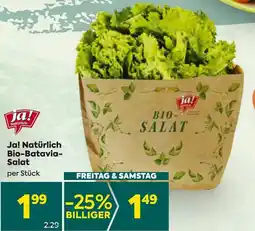 Billa Ja! Natürlich Bio Batavia Salat Angebot
