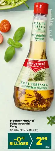Billa Mautner Markhof Feine Auswahl Essig Angebot
