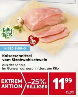 Billa Kaiserschnitzel vom Strohwohlschwein Angebot