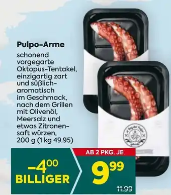 Billa Pulpo-Arme Angebot