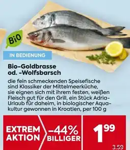 Billa Bio-Goldbrasse od. -Wolfsbarsch Angebot