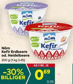 Billa Nöm Kefir Erdbeere od. Heidelbeere Angebot