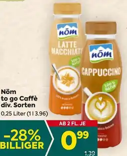 Billa Nöm to go Caffè div. Sorten Angebot