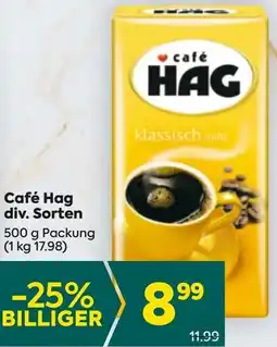 Billa Café Hag div. Sorten Angebot