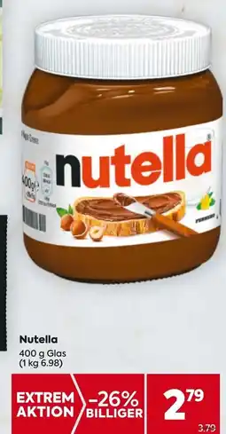 Billa Nutella Angebot
