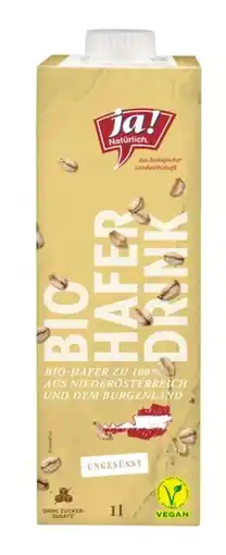 Billa ja!natürlich Bio Haferdrink Angebot