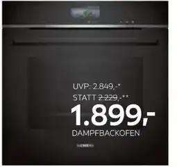XXXLutz Siemens Dampfbackofen HS736G1B1 Angebot