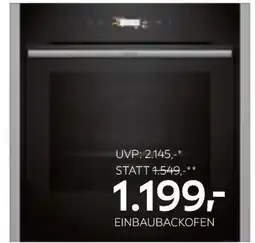 XXXLutz Neff Einbaubackofen B54CR31N0 Angebot
