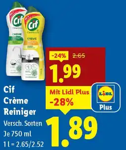 Lidl Cif Crème Reiniger Angebot