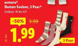 Lidl Esmara damen socken 3 paar Angebot