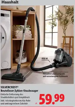Lidl Silvercrest Beutelloser Zyklon Staubsauger Angebot