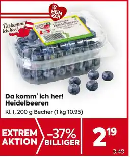 Billa Da komm' ich her! Heidelbeeren Angebot