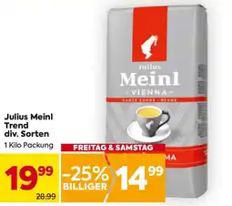 Billa Julius Meinl Trend div. Sorten Angebot
