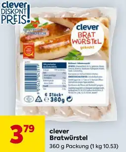 Billa clever Bratwürstel Angebot