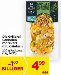 Billa Die Grillerei Garnelen mariniert mit Kräutern Angebot
