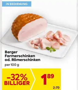 Billa Berger Farmerschinken od. Römerschinken Angebot