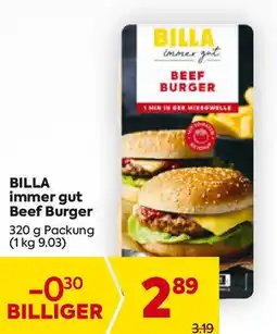 Billa BILLA immer gut Beef Burger Angebot