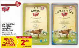 Billa Ja! Natürlich Bio-Käse- scheiben div. Sorten Angebot