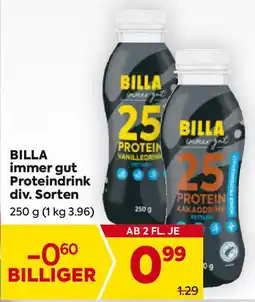 Billa BILLA immer gut Proteindrink div. Sorten Angebot