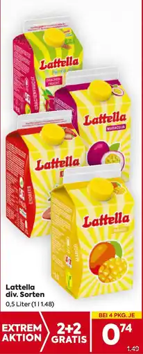Billa Lattella div. Sorten Angebot