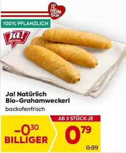 Billa Ja! Natürlich Bio Grahamweckerl Angebot