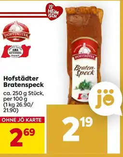 Billa Hofstädter Bratenspeck Angebot