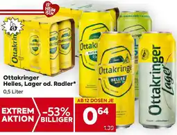 Billa Ottakringer Helles, Lager od. Radler Angebot