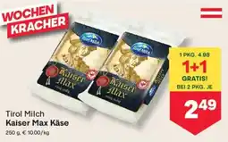 MPreis Tirol Milch Kaiser Max Käse Angebot