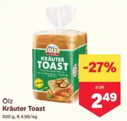 MPreis Olz Kräuter Toast Angebot