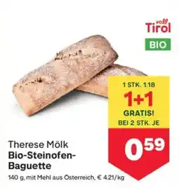 MPreis Therese Mölk Bio Steinofen Baguette Angebot