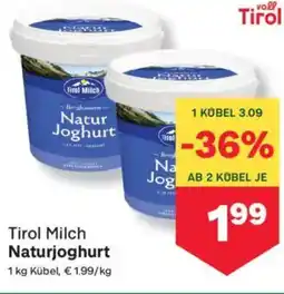 MPreis Tirol Milch Naturjoghurt Angebot