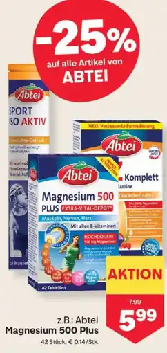 MPreis z.B.: Abtei Magnesium 500 Plus Angebot