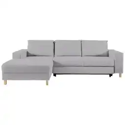 XXXLutz Ecksofa in Webstoff Hellgrau Angebot