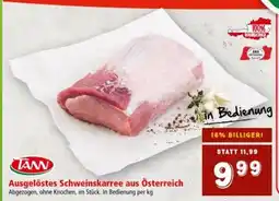Interspar Ausgelöstes Schweinskarree aus Österreich Abgezogen, ohne Knochen, im Stück Angebot