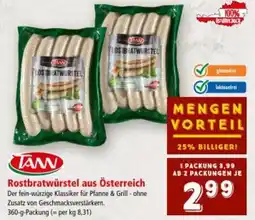 Interspar Rostbratwurstel Angebot