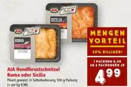 Interspar Aia hendlbrustschnitzel roma oder sicilia Angebot