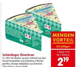 Interspar Schärdinger Österkron Angebot