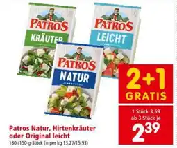Interspar Patros Natur, Hirtenkräuter oder Original leicht Angebot