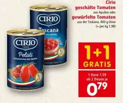 Interspar Cirio geschälte Tomaten aus Apulien oder gewürfelte Tomaten Angebot