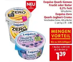 Interspar Exquisa Quark-Genuss Frucht oder Natur Angebot