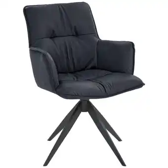 XXXLutz Armlehnstuhl in Eisen Echtleder pigmentiert Angebot